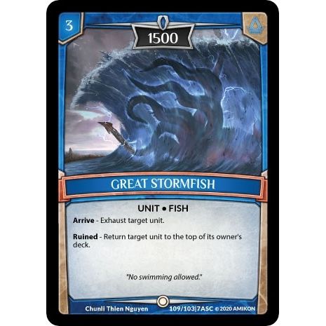 Image for Great Stormfish (ASC-109) (ASC) - Argent Saga TCG