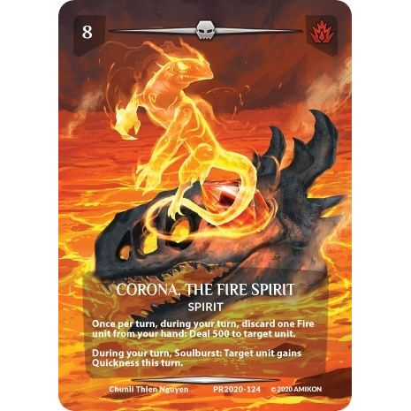 Image for Corona, the Fire Spirit (Serial Numbered) (PR2020-124) (PR) - Argent Saga TCG