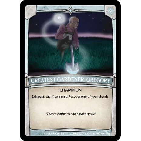 Image for Greatest Gardener, Gregory (PR2020-133) (PR) - Argent Saga TCG