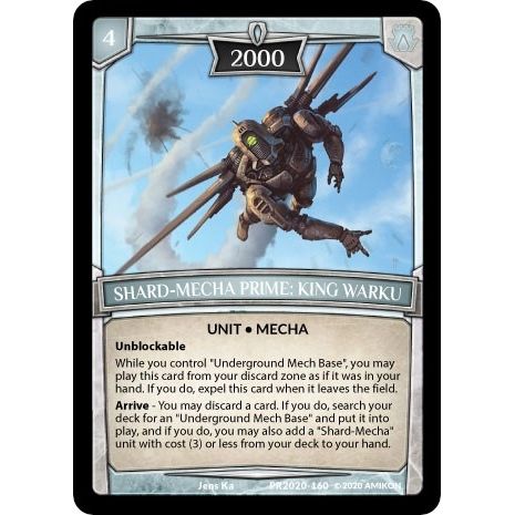 Image for Shard-Mecha Prime: King Warku (PR2020-160) (PR) - Argent Saga TCG