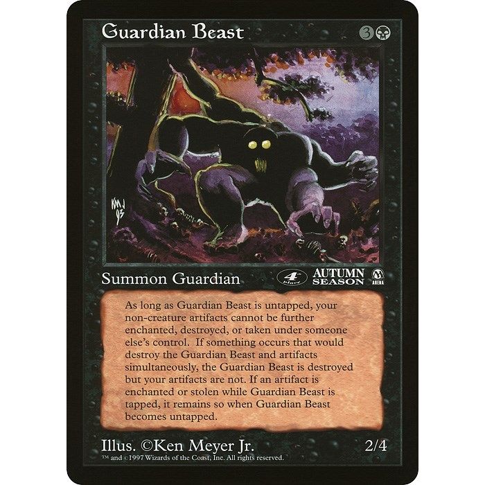 Image for Guardian Beast (4th Place) (Arena League) (OVER) - Magic: The Gathering