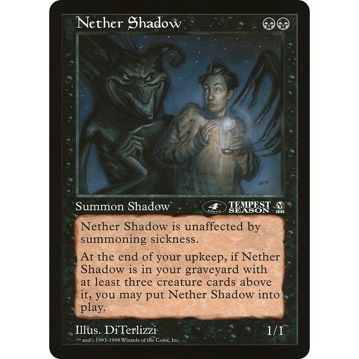 Image for Nether Shadow (4th Place) (Arena League) (OVER) - Magic: The Gathering