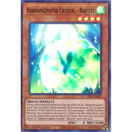 Image for Adamancipator Crystal - Raptite (SESL-EN005) (SESL) - YuGiOh