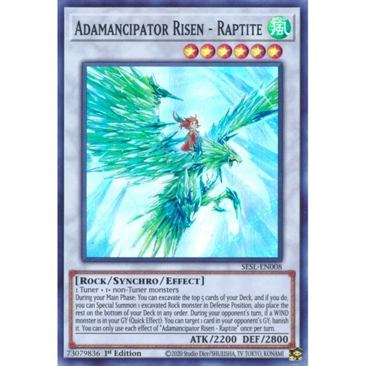 Image for Adamancipator Risen - Raptite (SESL-EN008) (SESL) - YuGiOh