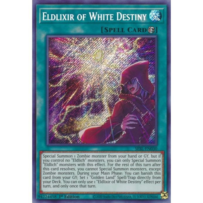 Image for Eldlixir of White Destiny (SESL-EN030) (SESL) - YuGiOh