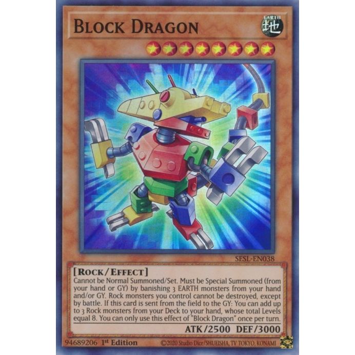 Image for Block Dragon (SESL-EN038) (SESL) - YuGiOh