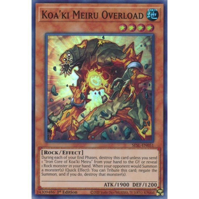 Image for Koa'ki Meiru Overload (SESL-EN051) (SESL) - YuGiOh