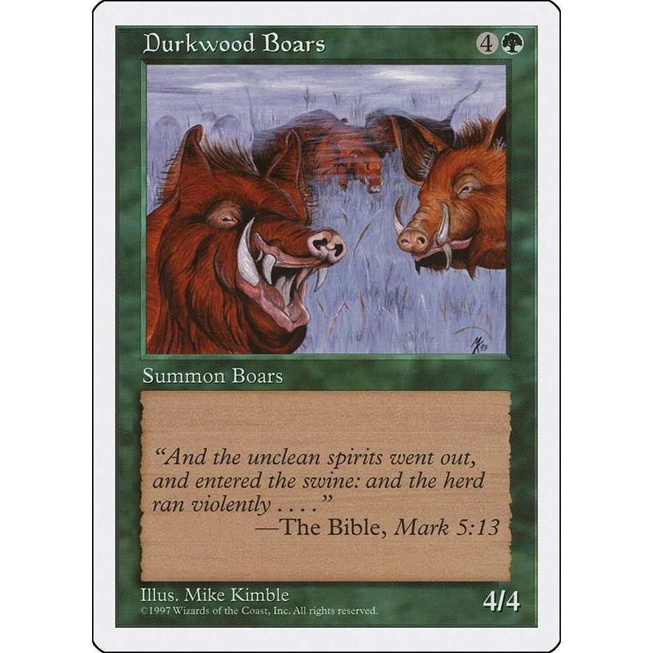Image for Durkwood Boars (5ED) - Magic: The Gathering