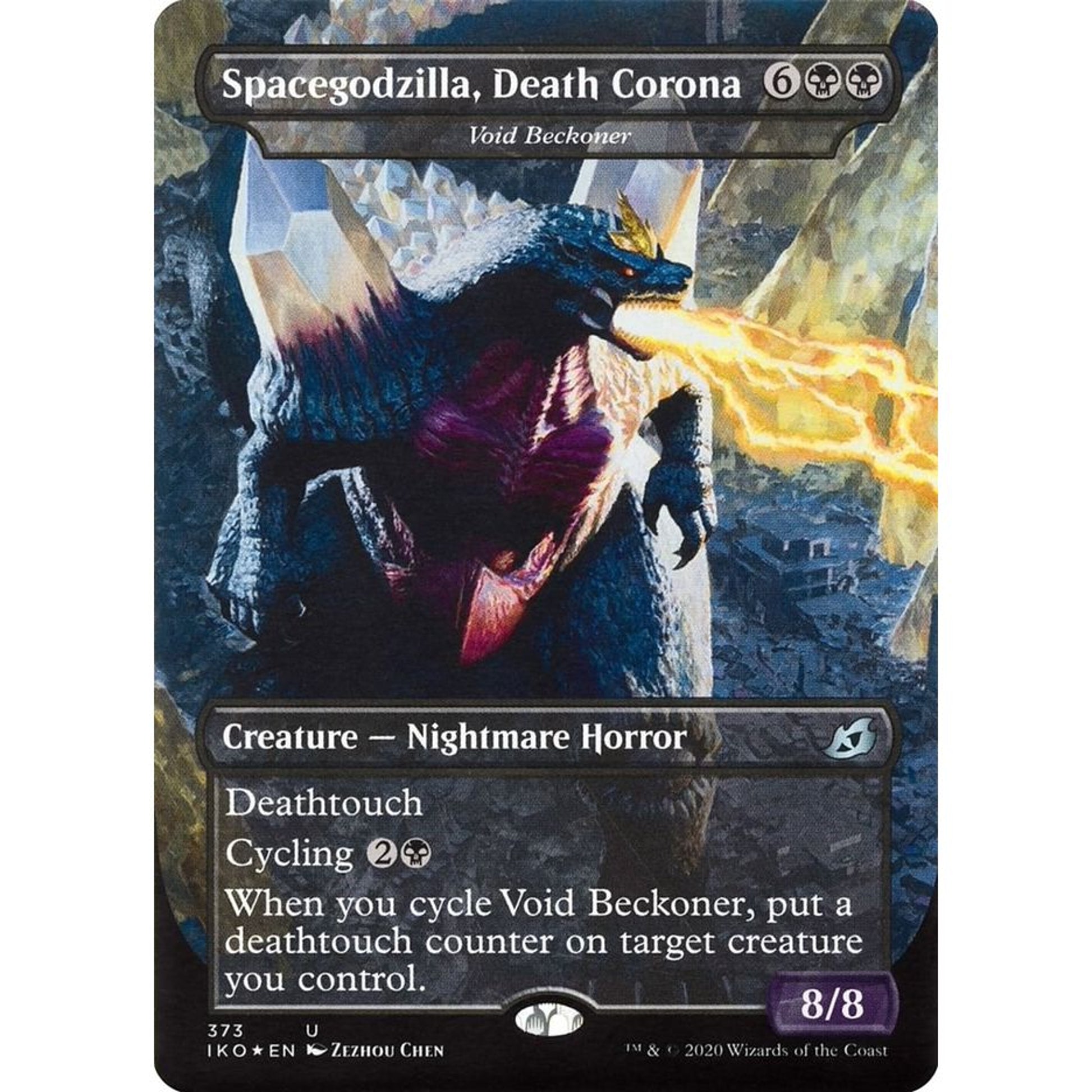 Image for Spacegodzilla, Death Corona - Void Beckoner (373) (IKO) - Magic: The Gathering