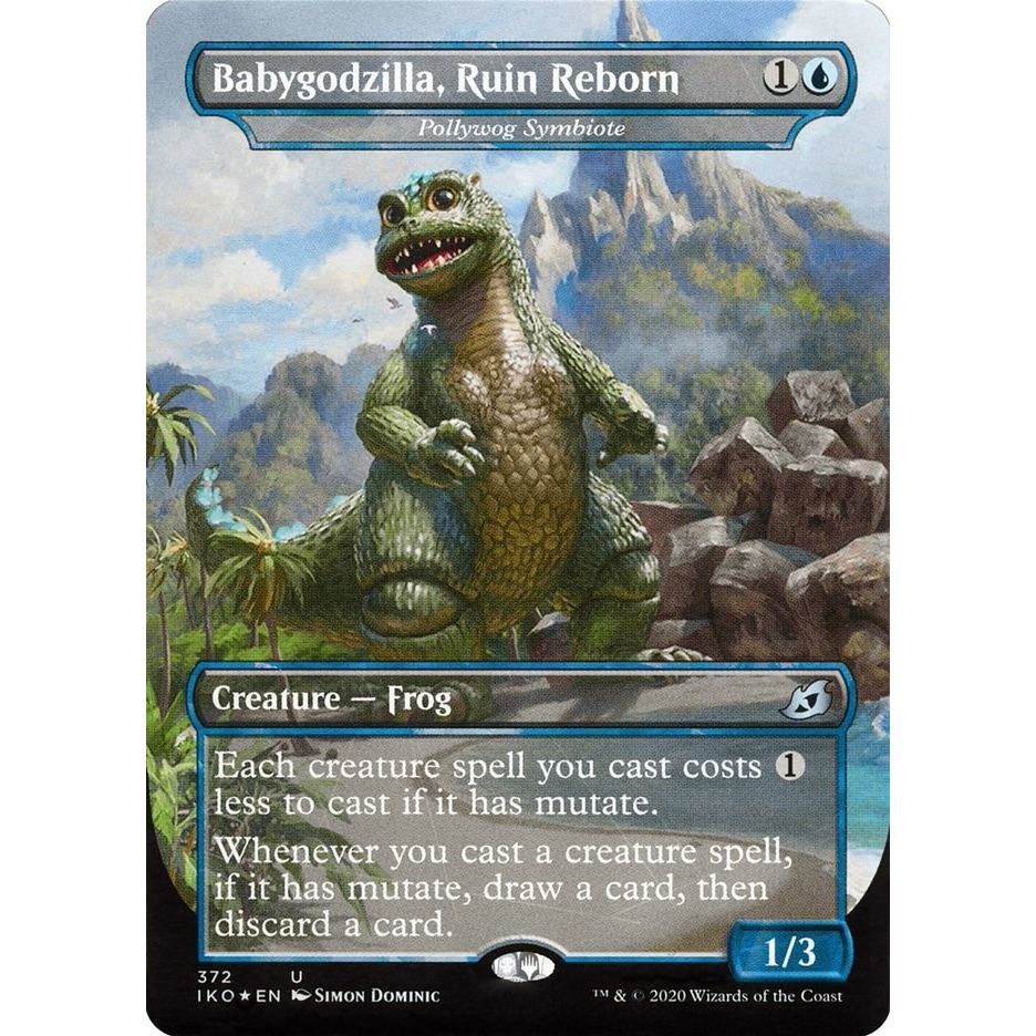 Image for Babygodzilla, Ruin Reborn - Pollywog Symbiote (372) (IKO) - Magic: The Gathering