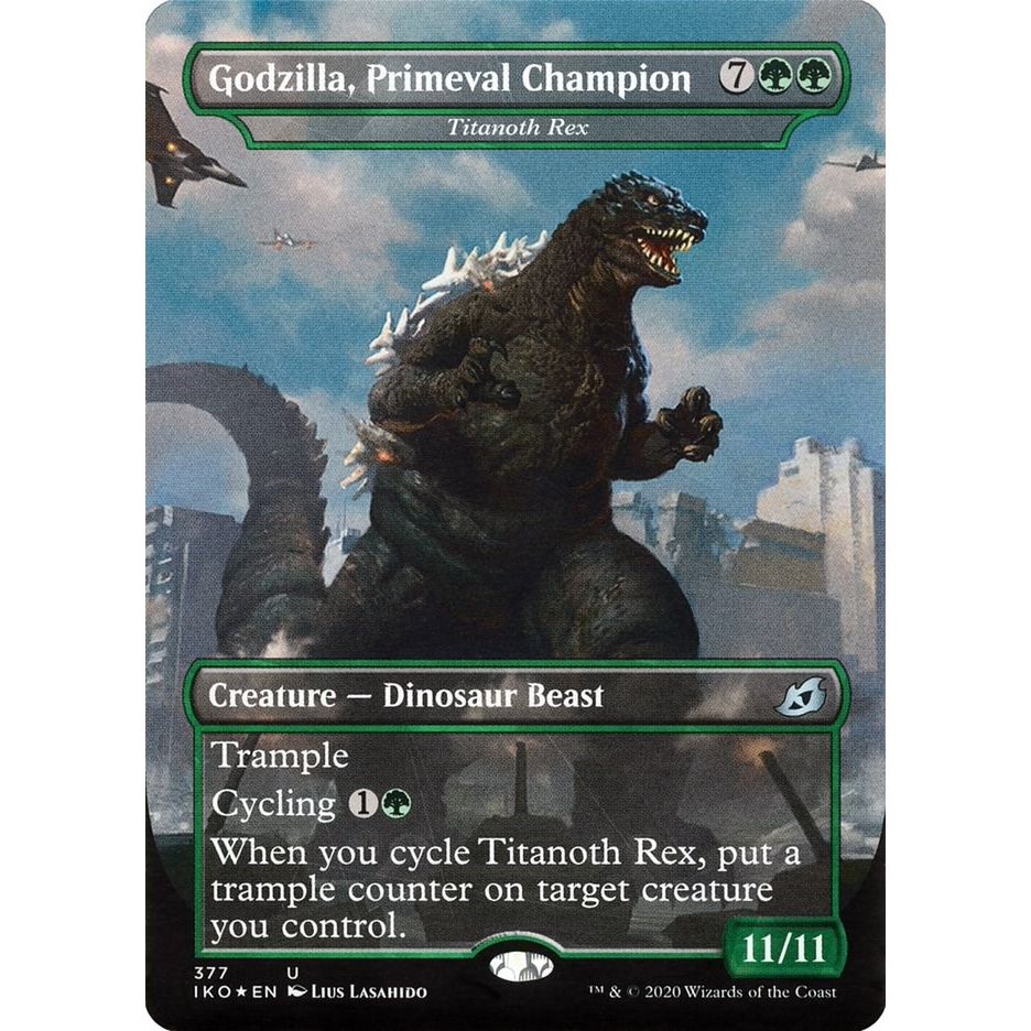 Image for Godzilla, Primeval Champion - Titanoth Rex (377) (IKO) - Magic: The Gathering