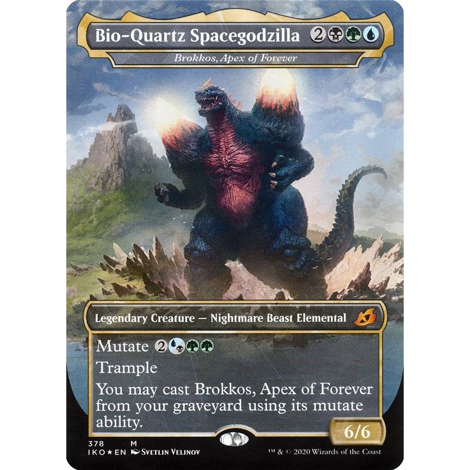 Image for Bio-Quartz Spacegodzilla - Brokkos, Apex of Forever (378) (IKO) - Magic: The Gathering