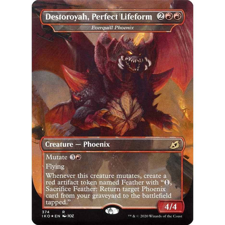 Image for Destoroyah, Perfect Lifeform - Everquill Phoenix (374) (IKO) - Magic: The Gathering