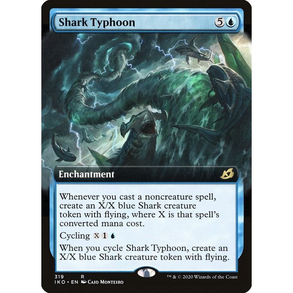 Image for Shark Typhoon (Extended Art) (319) (IKO) - Magic: The Gathering