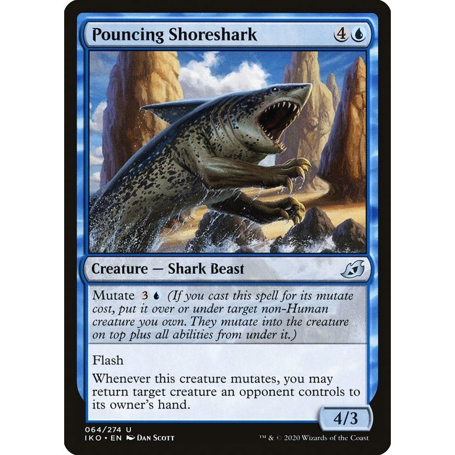 Image for Pouncing Shoreshark (64) (IKO) - Magic: The Gathering