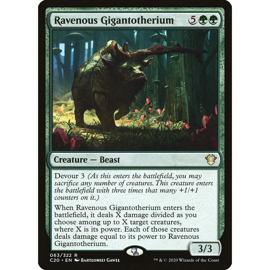 Image for Ravenous Gigantotherium (63) (C20) - Magic: The Gathering