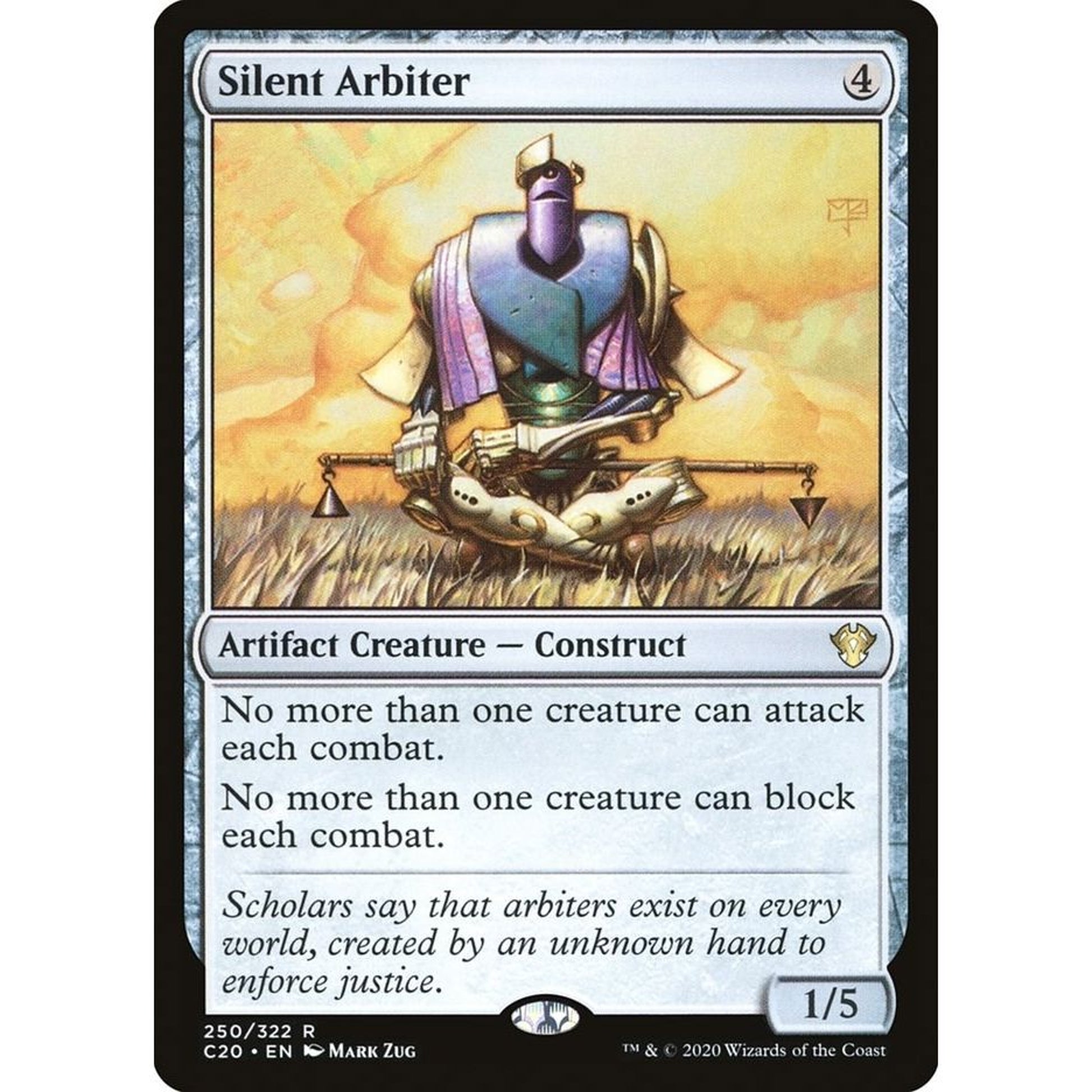 Image for Silent Arbiter (250) (C20) - Magic: The Gathering