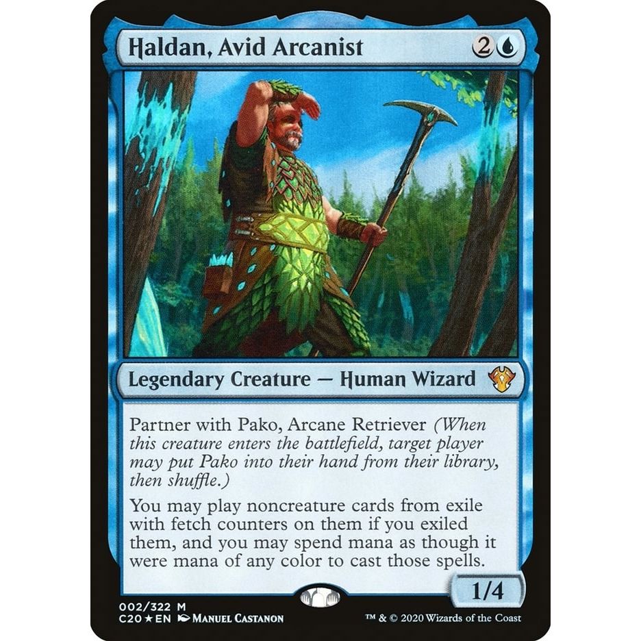 Image for Haldan, Avid Arcanist (2) (C20) - Magic: The Gathering