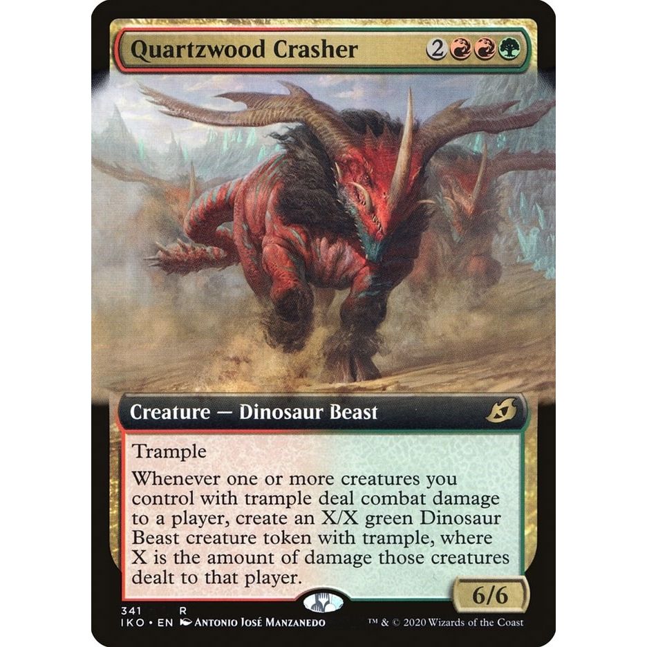Image for Quartzwood Crasher (Extended Art) (341) (IKO) - Magic: The Gathering