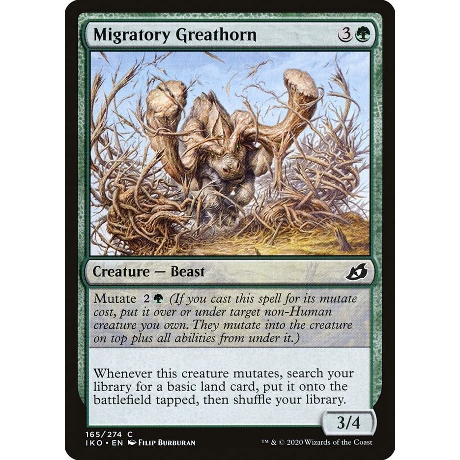 Image for Migratory Greathorn (165) (IKO) - Magic: The Gathering