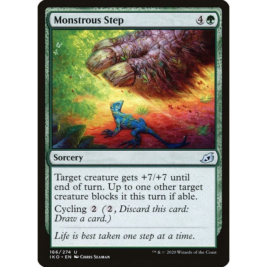 Image for Monstrous Step (166) (IKO) - Magic: The Gathering