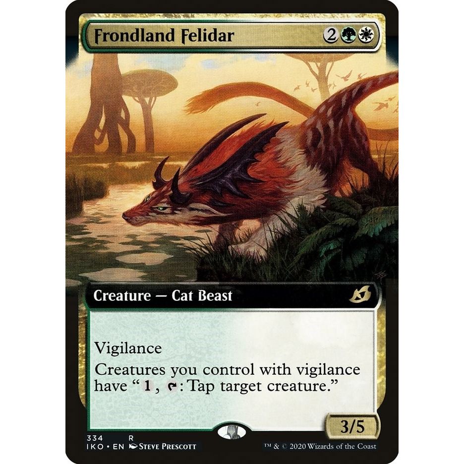 Image for Frondland Felidar (Extended Art) (334) (IKO) - Magic: The Gathering