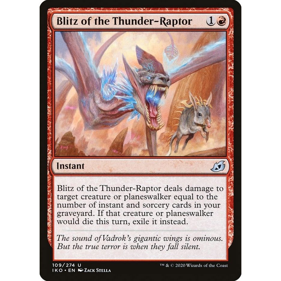 Image for Blitz of the Thunder-Raptor (109) (IKO) - Magic: The Gathering