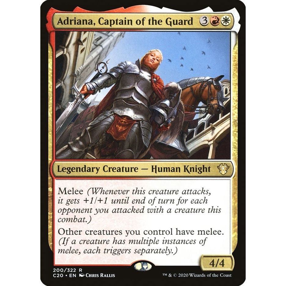 Image for Adriana, Captain of the Guard (200) (C20) - Magic: The Gathering
