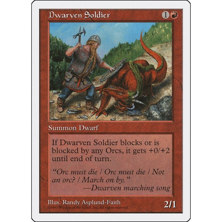 Image for Dwarven Soldier (5ED) - Magic: The Gathering