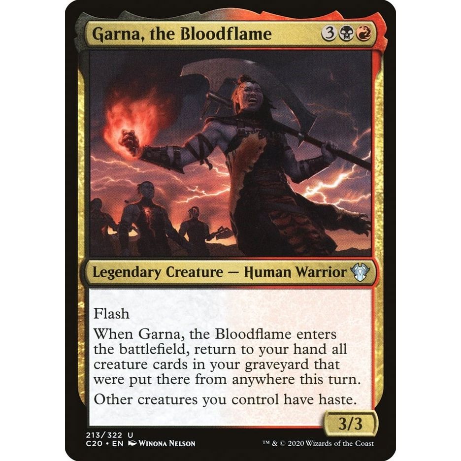 Image for Garna, the Bloodflame (213) (C20) - Magic: The Gathering