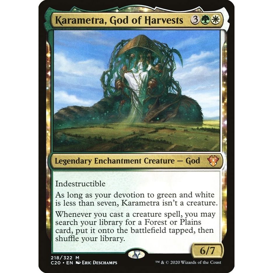 Image for Karametra, God of Harvests (218) (C20) - Magic: The Gathering