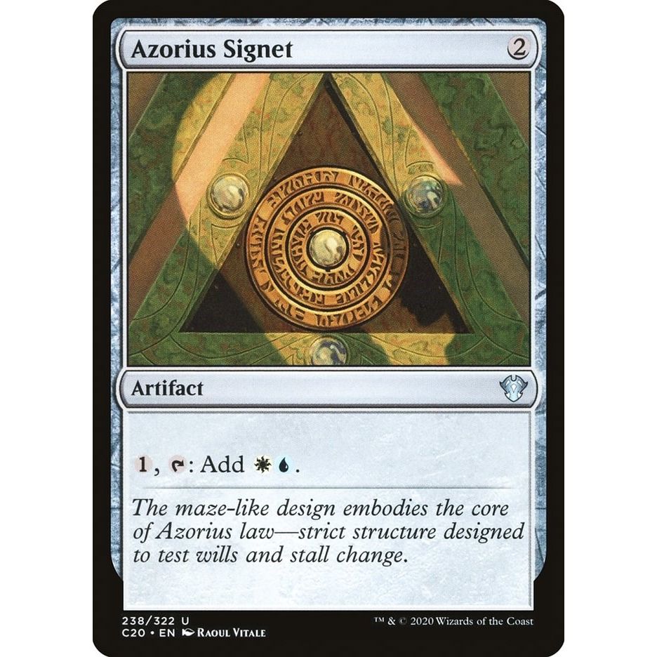 Image for Azorius Signet (238) (C20) - Magic: The Gathering