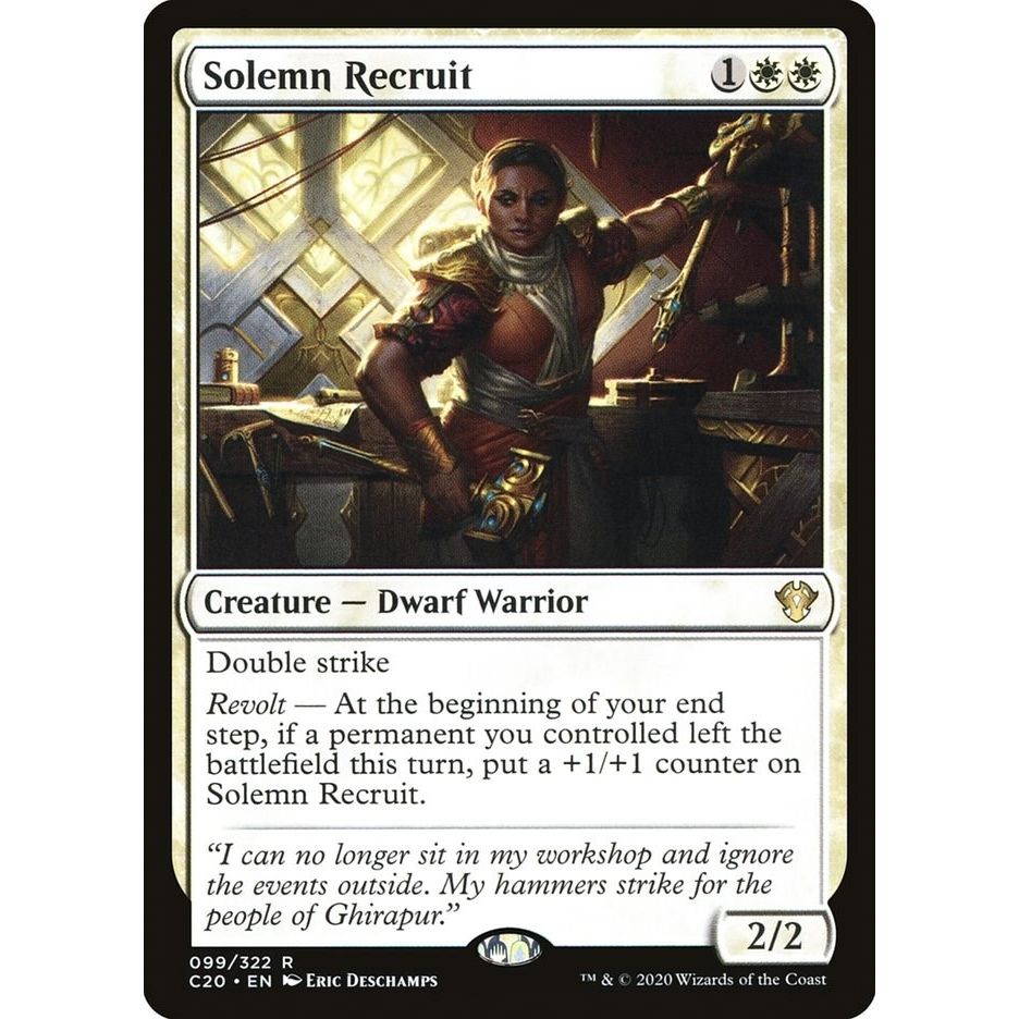 Image for Solemn Recruit (99) (C20) - Magic: The Gathering