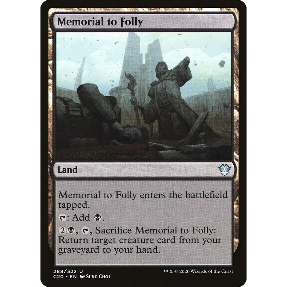 Image for Memorial to Folly (288) (C20) - Magic: The Gathering