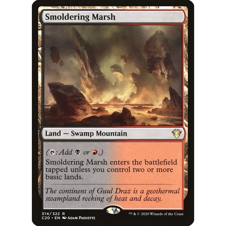 Image for Smoldering Marsh (314) (C20) - Magic: The Gathering