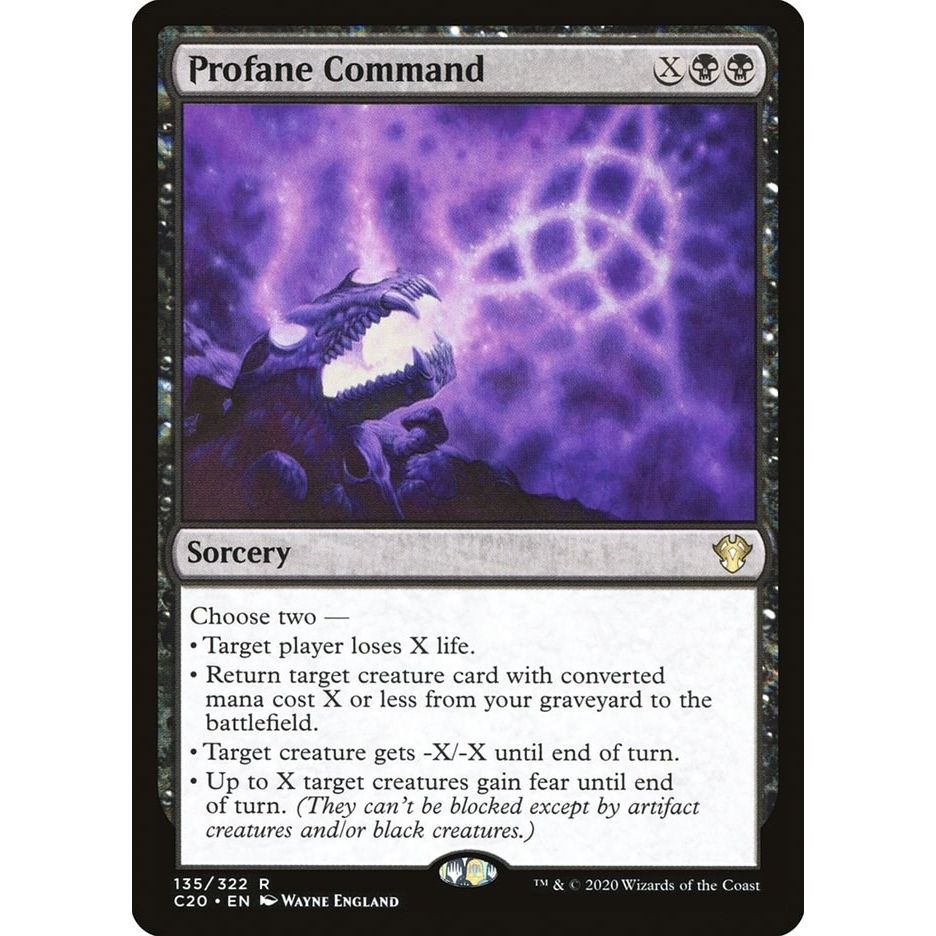 Image for Profane Command (135) (C20) - Magic: The Gathering