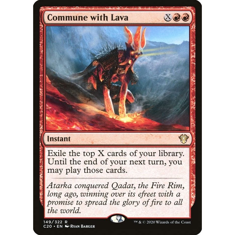 Image for Commune with Lava (149) (C20) - Magic: The Gathering