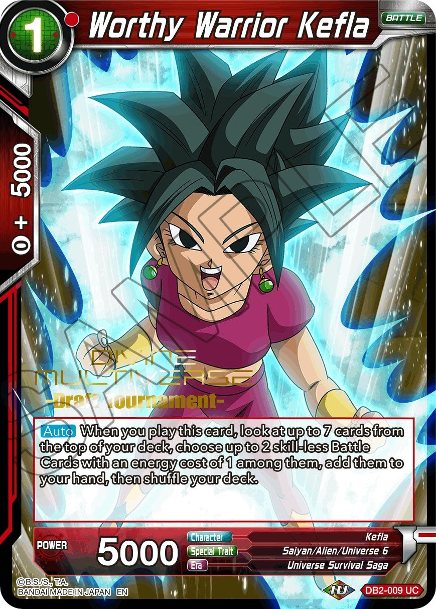 Image for Worthy Warrior Kefla (Divine Multiverse Draft Tournament) (DB2-009) (TPR) - Dragon Ball Super: Masters