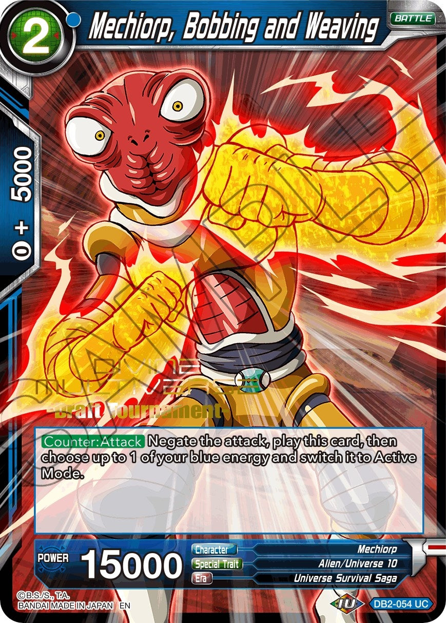 Image for Mechiorp, Bobbing and Weaving (Divine Multiverse Draft Tournament) (DB2-054) (TPR) - Dragon Ball Super: Masters