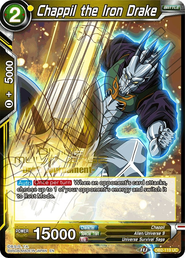 Image for Chappil the Iron Drake (Divine Multiverse Draft Tournament) (DB2-119) (TPR) - Dragon Ball Super: Masters