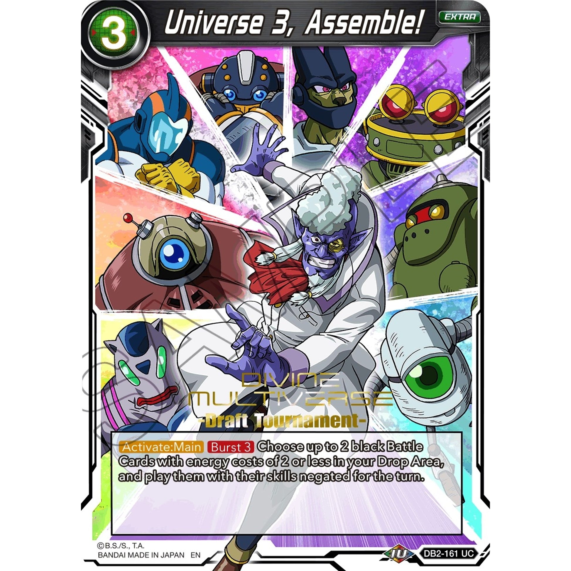 Image for Universe 3, Assemble! (Divine Multiverse Draft Tournament) (DB2-161) (TPR) - Dragon Ball Super: Masters