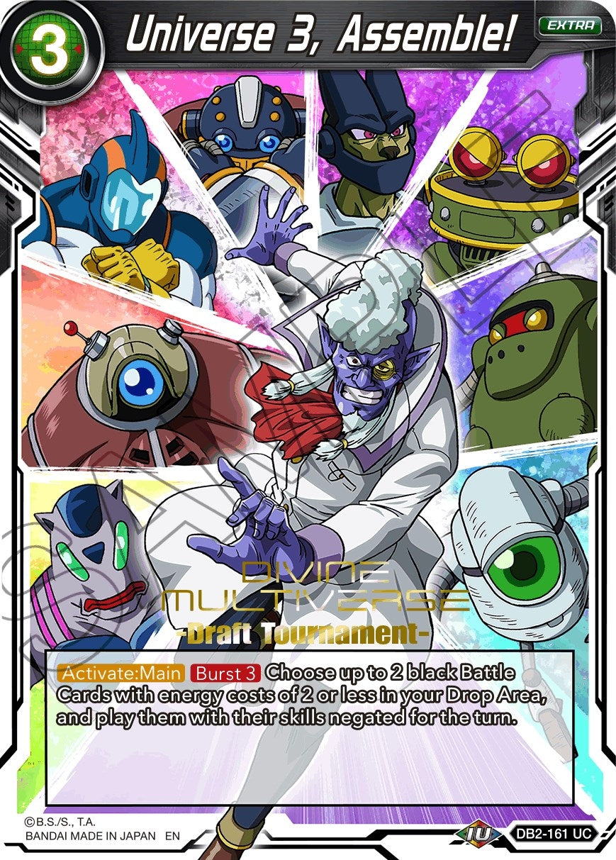Image for Universe 3, Assemble! (Divine Multiverse Draft Tournament) (DB2-161) (TPR) - Dragon Ball Super: Masters
