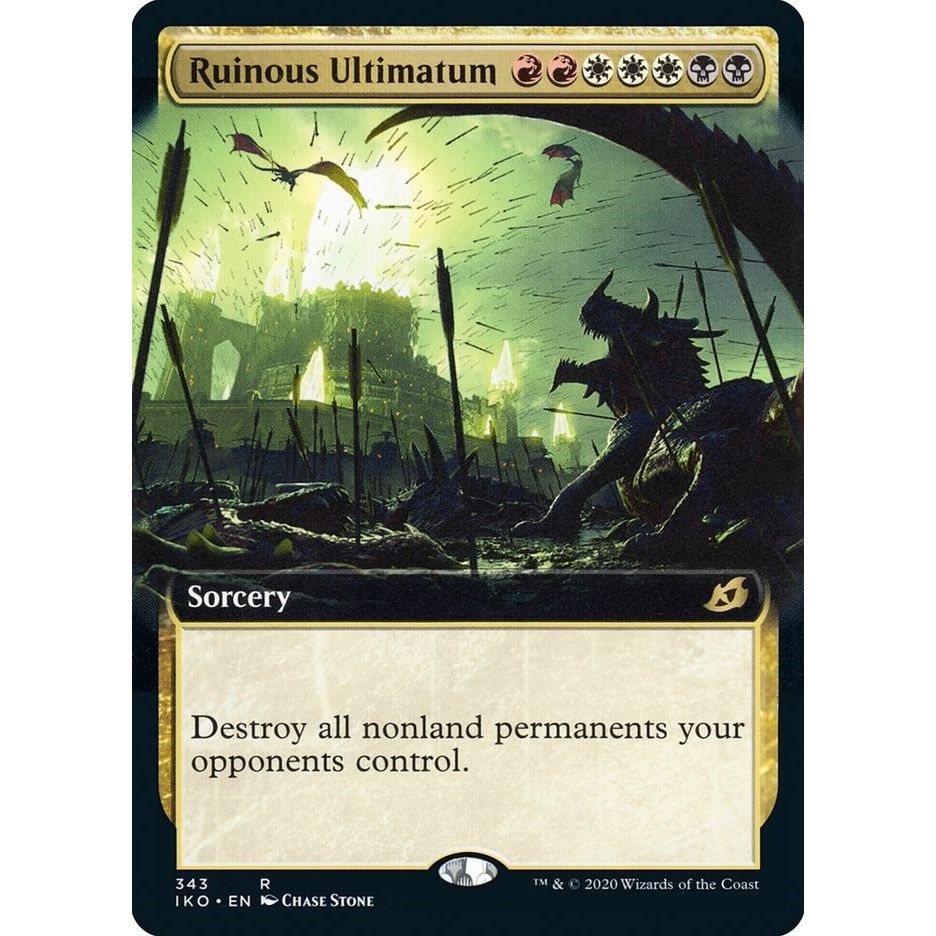 Image for Ruinous Ultimatum (Extended Art) (343) (IKO) - Magic: The Gathering