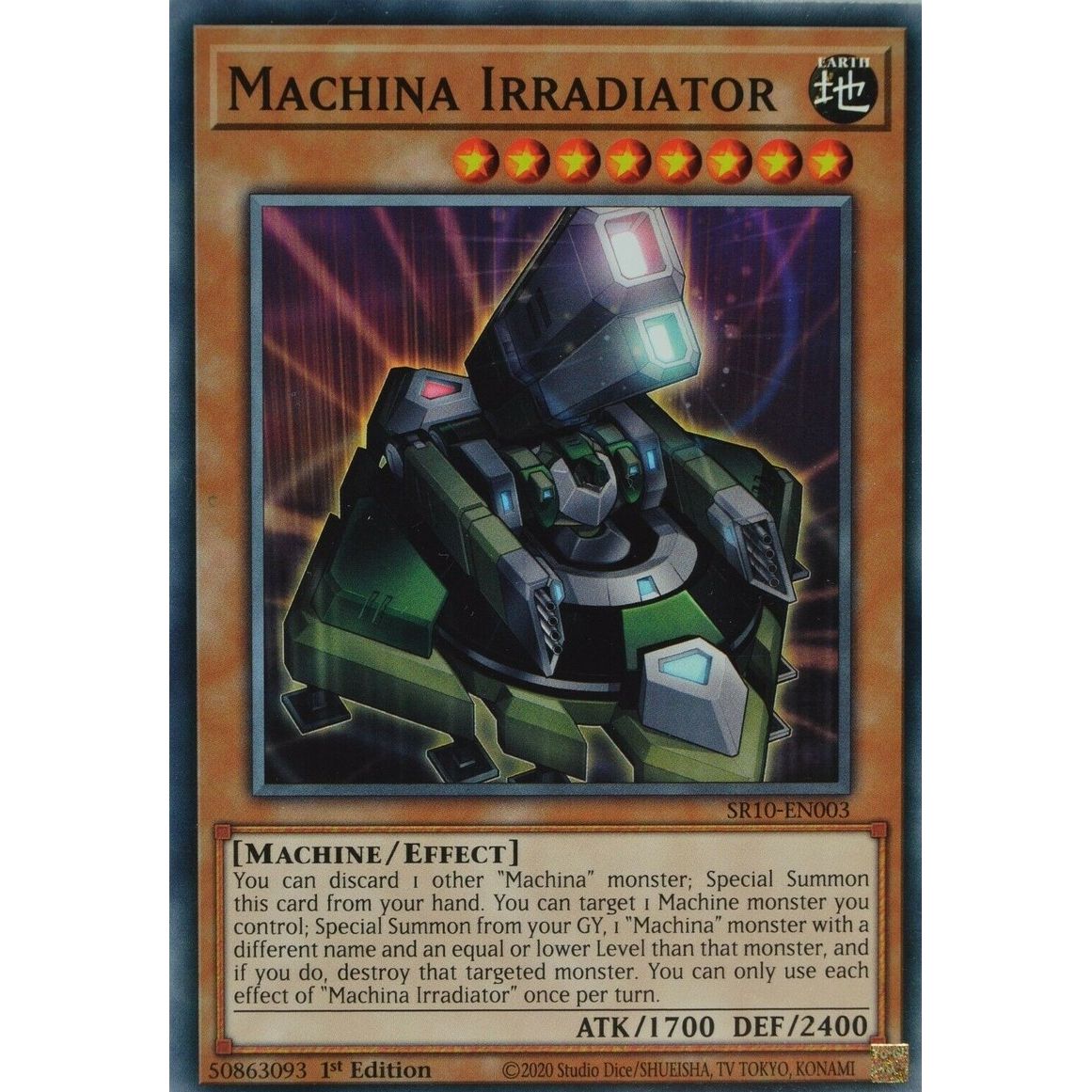 Image for Machina Irradiator (SR10-EN003) (SR10) - YuGiOh