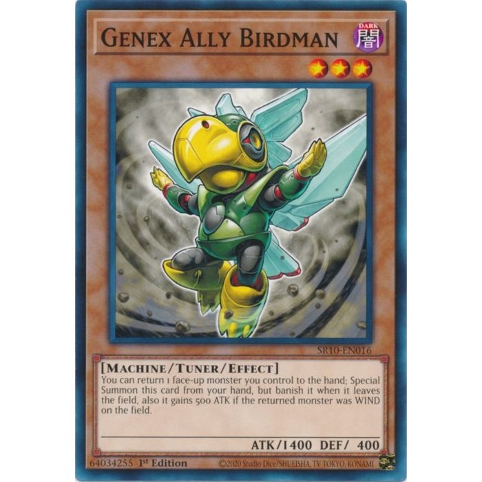 Image for Genex Ally Birdman (SR10-EN016) (SR10) - YuGiOh