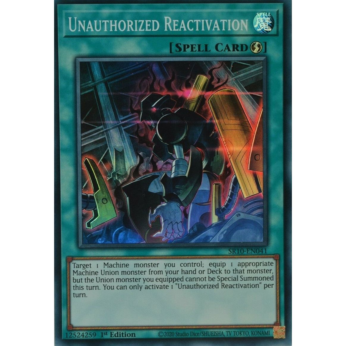 Image for Unauthorized Reactivation (SR10-EN041) (SR10) - YuGiOh