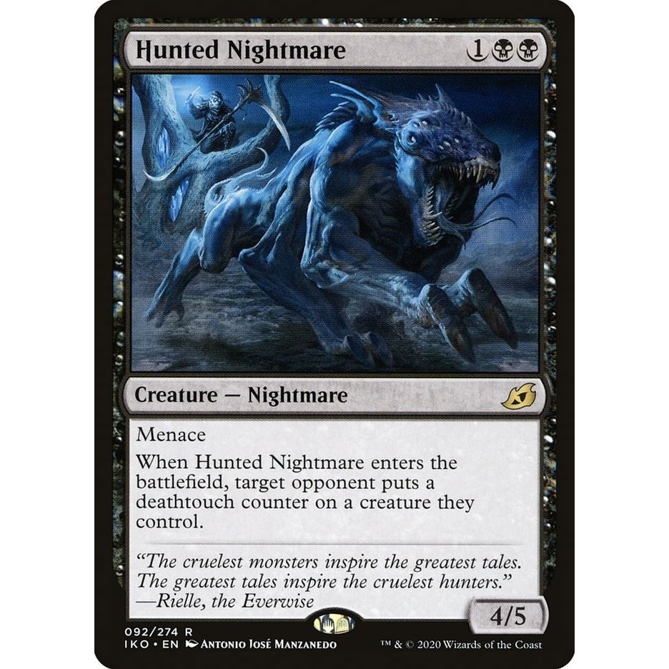 Image for Hunted Nightmare (92) (IKO) - Magic: The Gathering