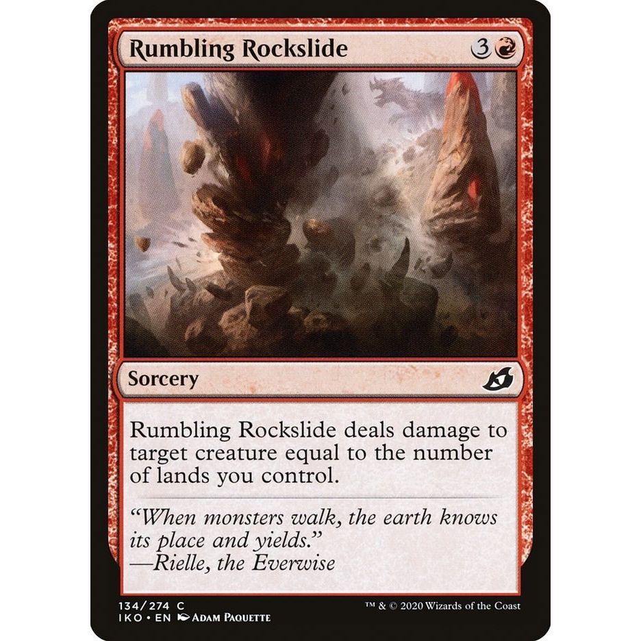 Image for Rumbling Rockslide (134) (IKO) - Magic: The Gathering