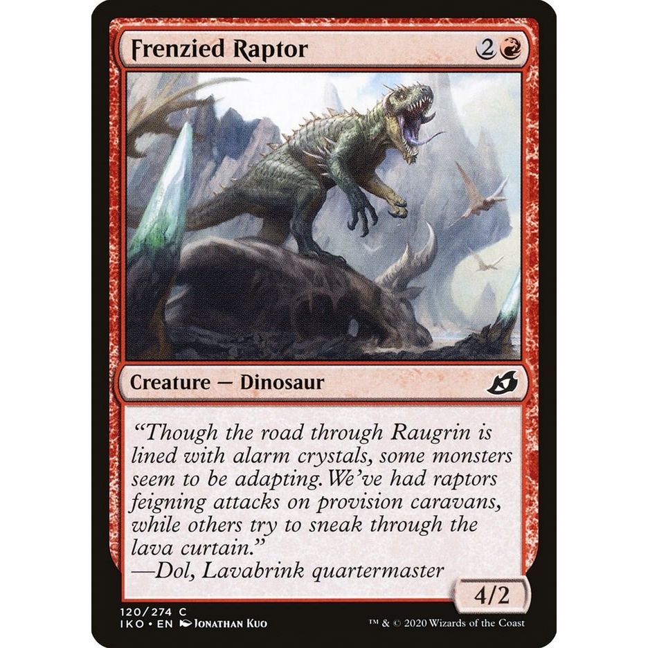 Image for Frenzied Raptor (120) (IKO) - Magic: The Gathering