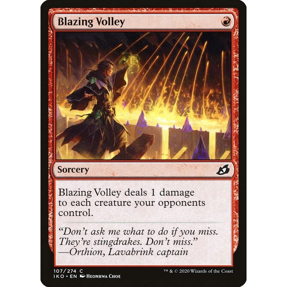 Image for Blazing Volley (107) (IKO) - Magic: The Gathering